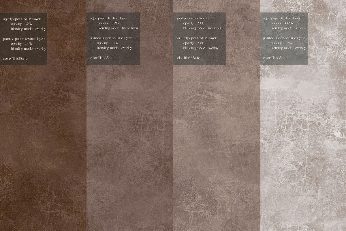 Aged Paper Layered Seamless Textures, a Pattern Graphic by MouseGrey (Photo 3 of 6)