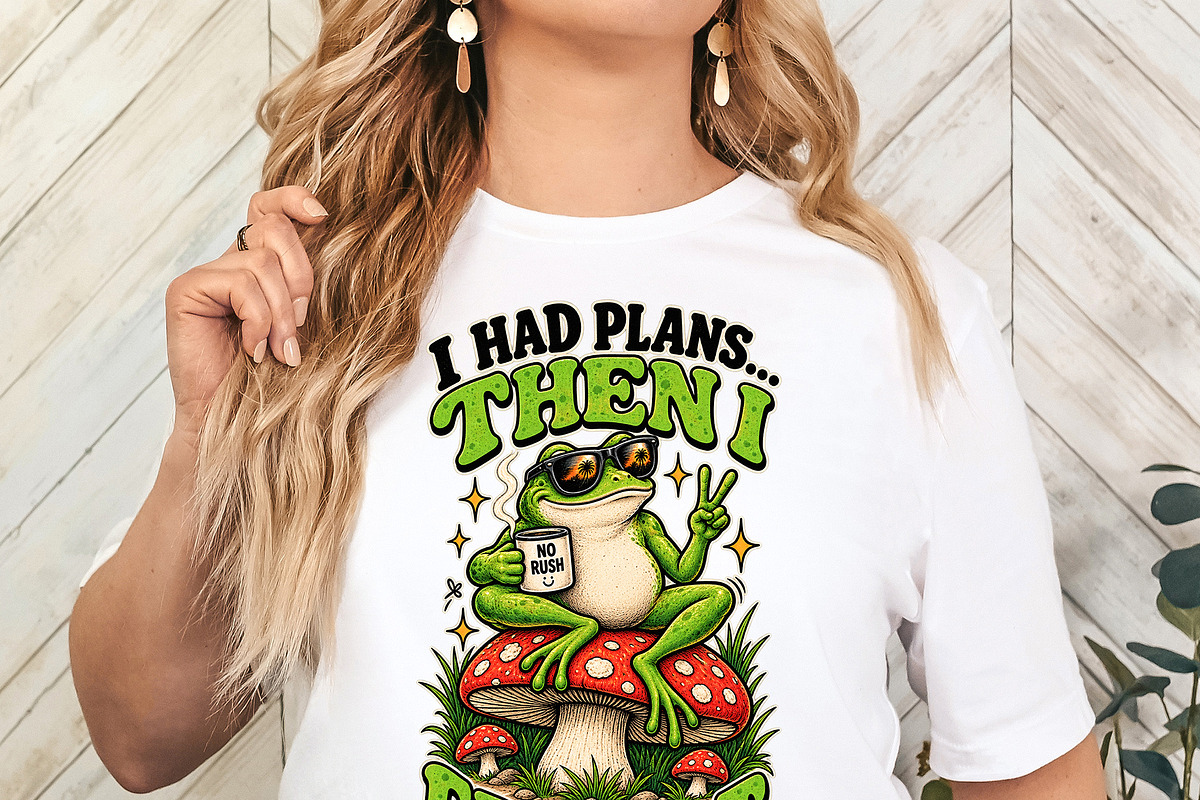 I Had Plans Then I Froggot Cute PNG, an Object Graphic by Star Graphic Design (Photo 7 of 12)