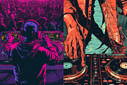 DJs- 103 illustrations, a Person Illustration by Handmadefont (Thumbnail 7 of 18)