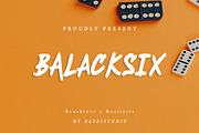 BALACKSIX a Brush Font, a Handwritten Font by Basnistudio (Thumbnail 1 of 5)