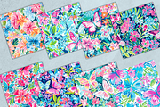 Preppy Butterfly Digital Paper Pack, a Pattern Graphic by Paper & Pattern Studio (Thumbnail 2 of 7)