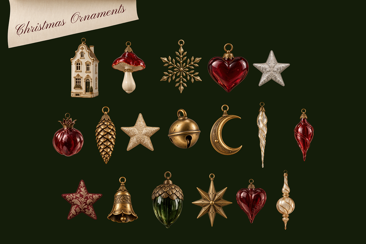 Christmas Collage Kit | PNG Elements, an Object Graphic by Serenefeeling (Photo 12 of 21)