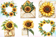 Sunflower Mother’s Day Clipart PNG, an Illustration by Canvas Craft (Thumbnail 2 of 3)