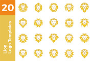 20 Logo Lion Templates Bundle, a Branding & Logo Template by Friendesigns (Thumbnail 1 of 21)