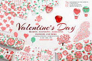 Valentines Element Seamless Pattern, a Decorative Illustration by Diana Kovach (Thumbnail 1 of 9)