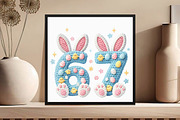 Crochet Six Seven Bunny Rabbit PNG, an Illustration by DreamCafeArt (Thumbnail 2 of 6)