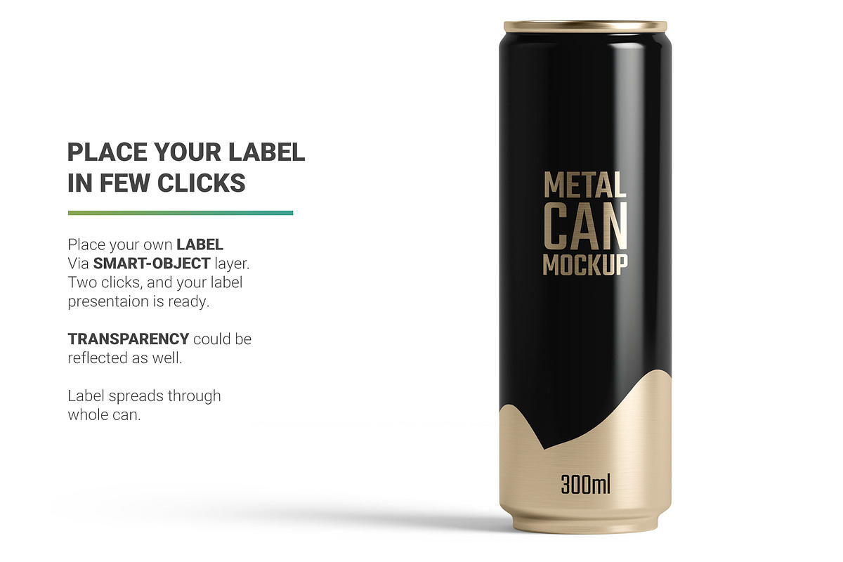 300ml Slim Can Mockup, a Packaging Mockup by AY Mock-Ups (Photo 4 of 10)