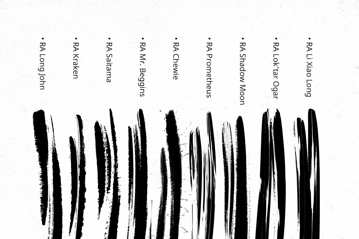 Dry Lettering Brushes. Procreate, a Brush Add-On by Diacritics (Photo 3 of 9)
