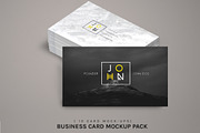 Business Card Mockup Pack, a Print Template by pallabip (Thumbnail 1 of 8)