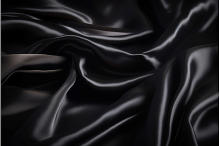 Black satin shiny fabric background, a Background Photo by Ylivdesign