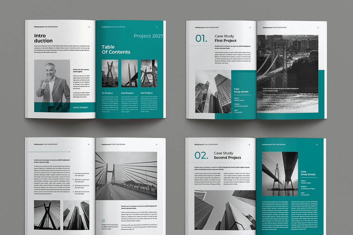 Case Study Booklet Template, a Brochure Template by Seeing-art (Photo 10 of 11)