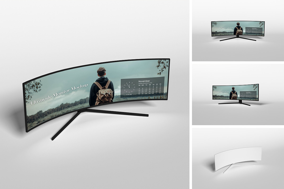 Ultrawide Monitor Mockup, a Wearable Device Mockup by AnasStudio (Photo 1 of 4)