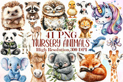 Nursery Animals Clipart, an Illustration by Sublimation Artist (Thumbnail 1 of 6)
