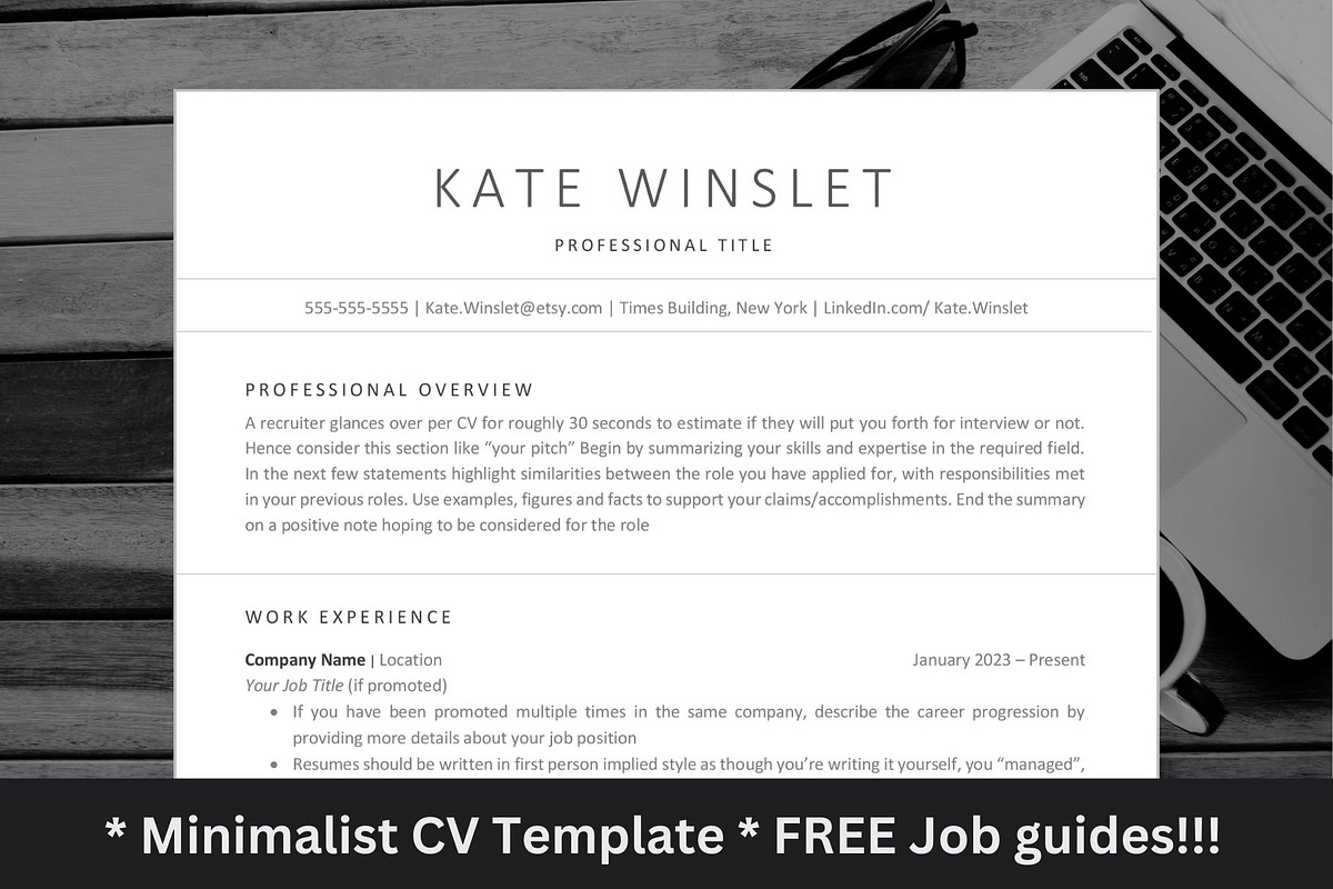 ATS-Optimized Professional Modern CV, a Resume Template by The Career Lab