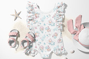 Cute Sleeping Baby Seamless Pattern, a Pattern Graphic by StudioGlouna (Thumbnail 3 of 5)