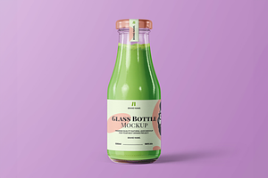 Smoothie Glass Bottle Mockup, a Product Mockup by Se٧enStudio