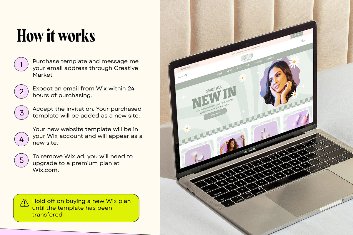 Sage Green Wix Website Template, a Wix Template by Template Twist Shop (Photo 4 of 9)