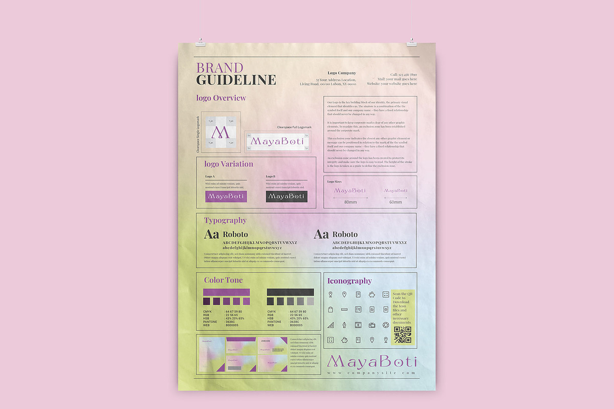 A3 Brand Guideline Poster, a Presentation Template by Graphic Template (Photo 2 of 5)