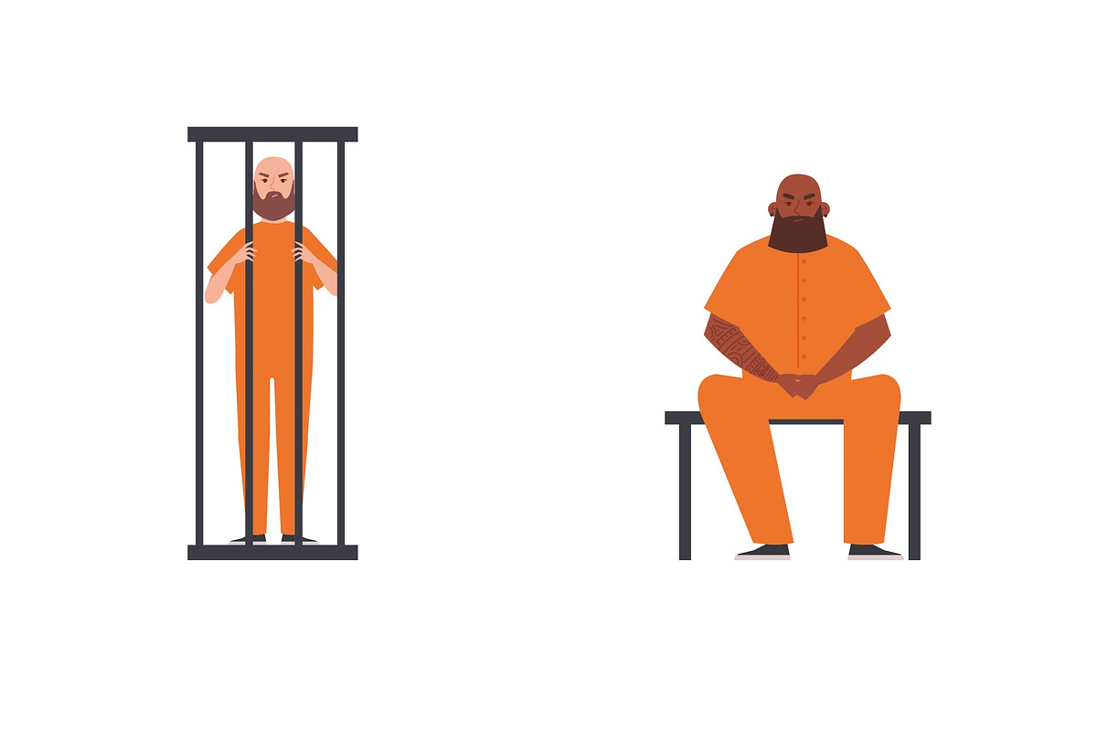 Prisoners Illustration Set preview 3