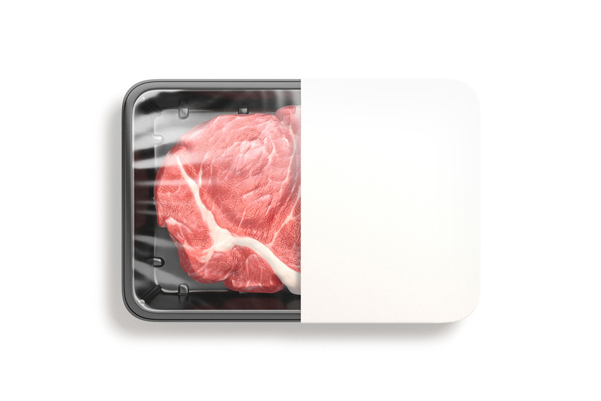 Beef Packaging With Label 3D Model, an Object 3D Model by rebrandy (Photo 3 of 9)