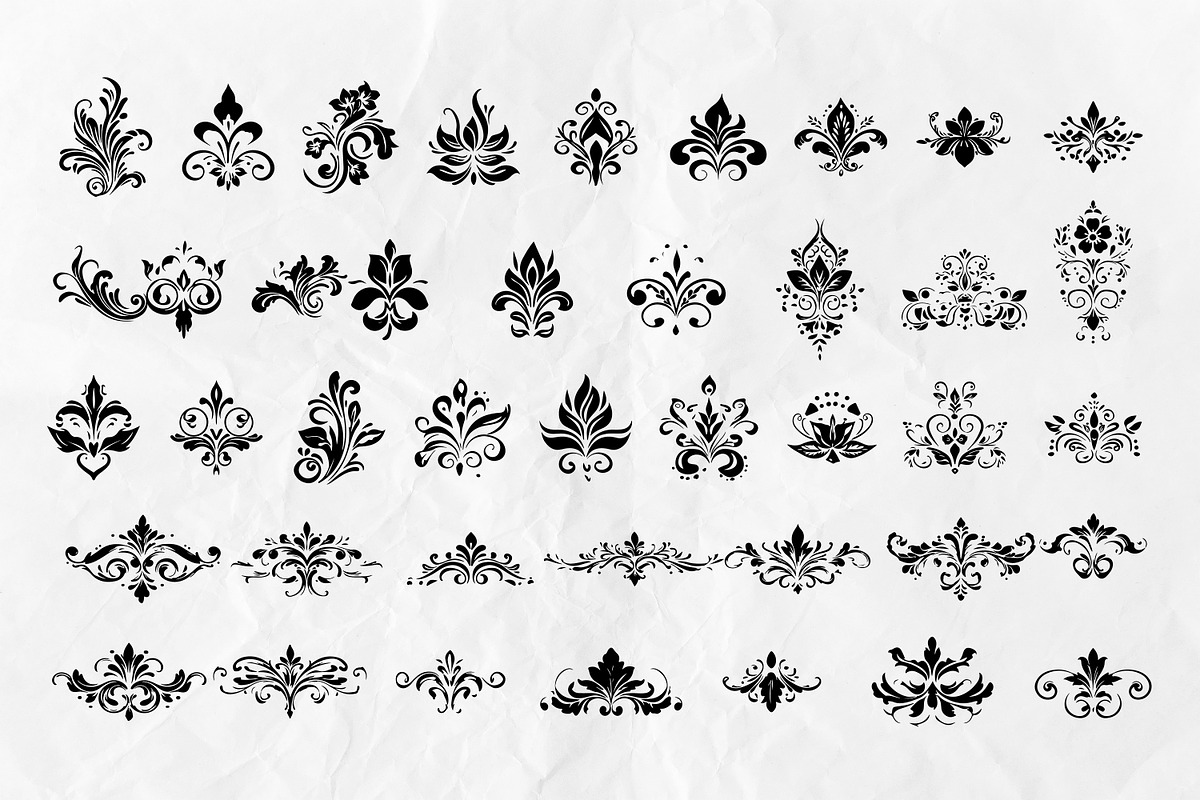 Filigree ScrollOrnament SVG Bundle, an Object Graphic by Dervik Art Store (Photo 3 of 5)