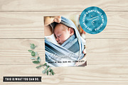 Invitation Mockup w/ Eucalyptus Twig, a Print Template by Hype Your Prints (Thumbnail 2 of 5)
