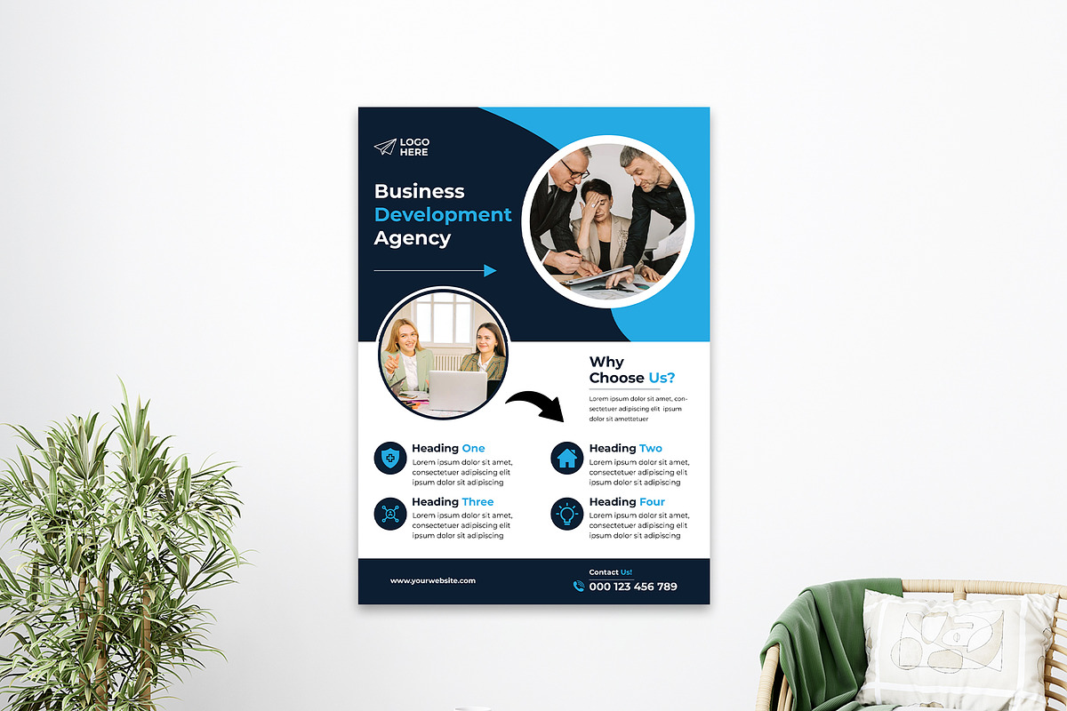Business Marketing Flyer Template, a Flyer Template by Tahnix Creative (Photo 2 of 3)