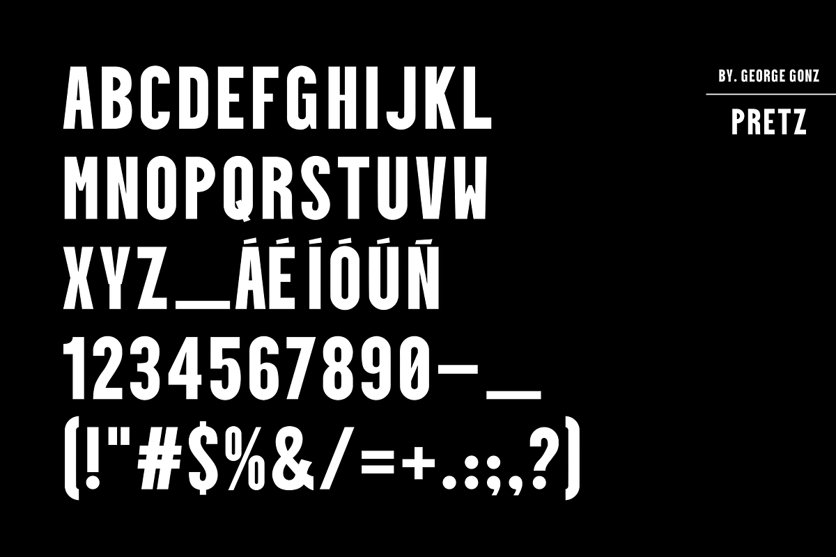 Pretz Typeface preview 5