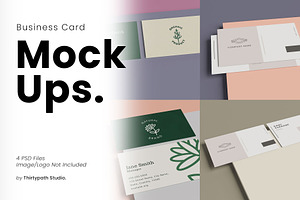 Clean Business Card Mock Up
