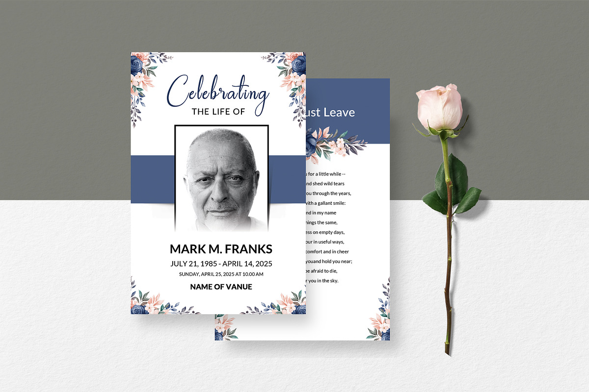 Funeral Program And Prayer Card, a Brochure Template by crazyOWL (Photo 8 of 8)