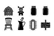 Modern farmhouse decor silhouette, an Illustration by Amazin_art (Thumbnail 31 of 35)