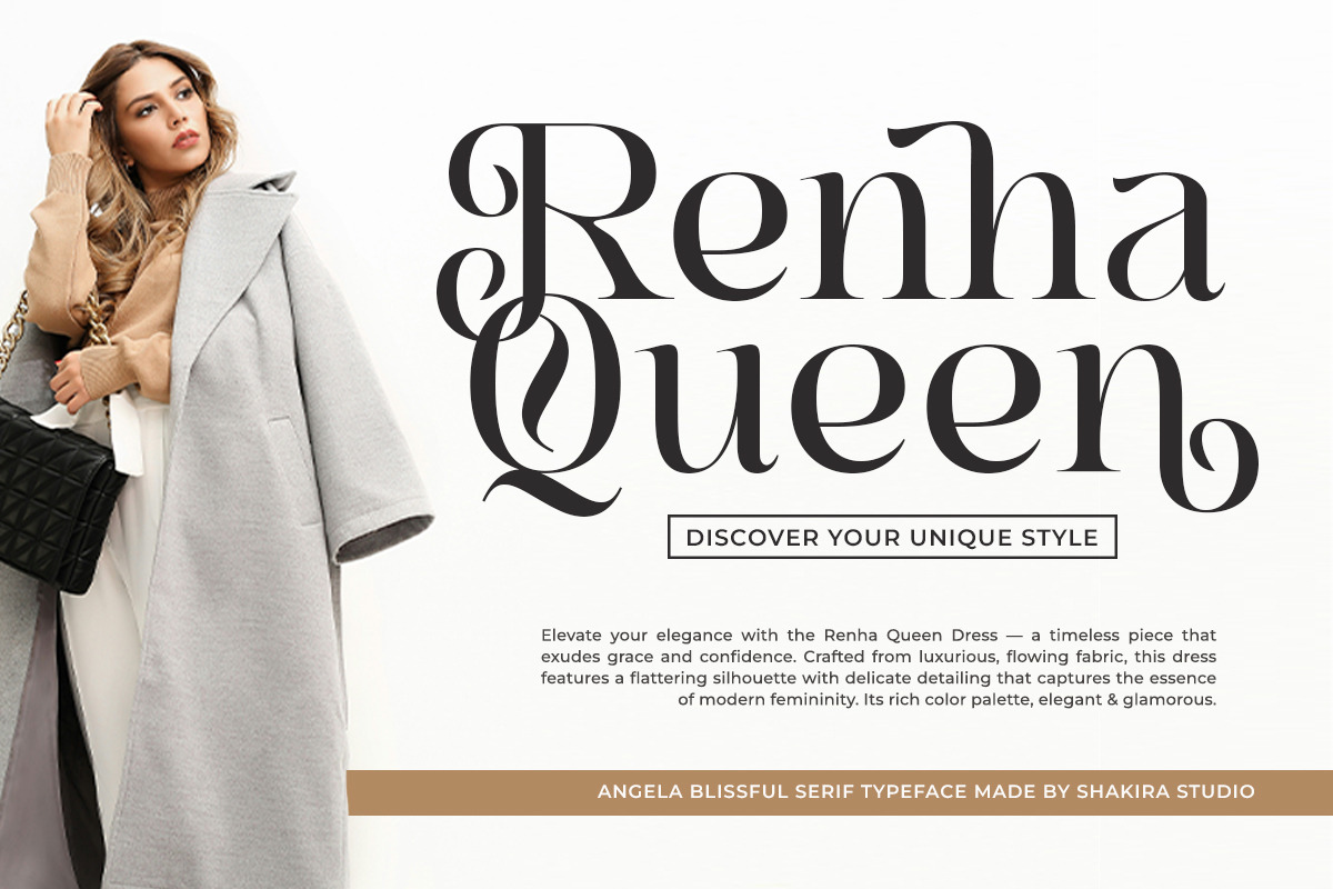Angela Blissful - Modern Elegant, a Serif Font by Shakira Studio (Photo 3 of 10)