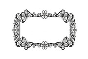 Butterfly Floral Frame SVG Bundle, an Illustration by Creativeshirt (Thumbnail 27 of 31)
