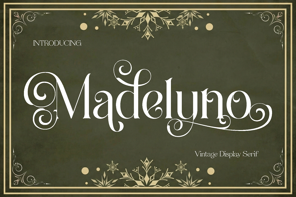 Madelyno - Vintage Serif, a Serif Font by Luna Shop (Photo 1 of 8)