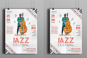 Jazz Festival Flyer, a Flyer Template by serapika (Thumbnail 2 of 3)