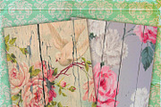 Shabby Chic Wood floral paper, a Texture Graphic by DidiArtWorld (Thumbnail 1 of 4)