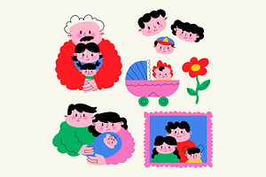 Family Asset Illustration, an Object Illustration by graphicook