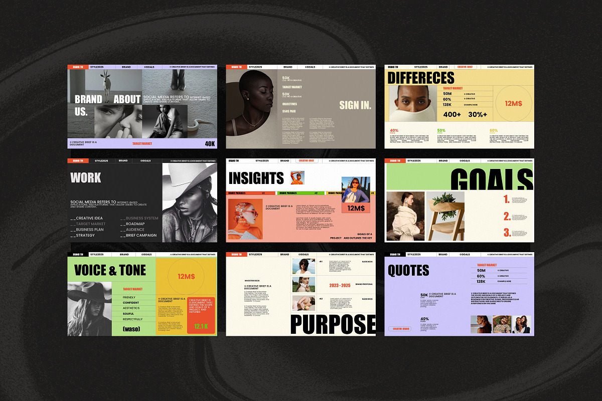 Brand Strategy Template, a Presentation Template by Studio Industry (Photo 9 of 11)