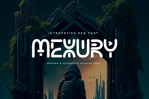 MEXURY – Futuristic Font, a Handwritten Font by productype1