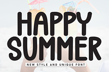 Happy Summer | Script Font