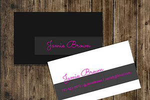 Black Neon Business Card