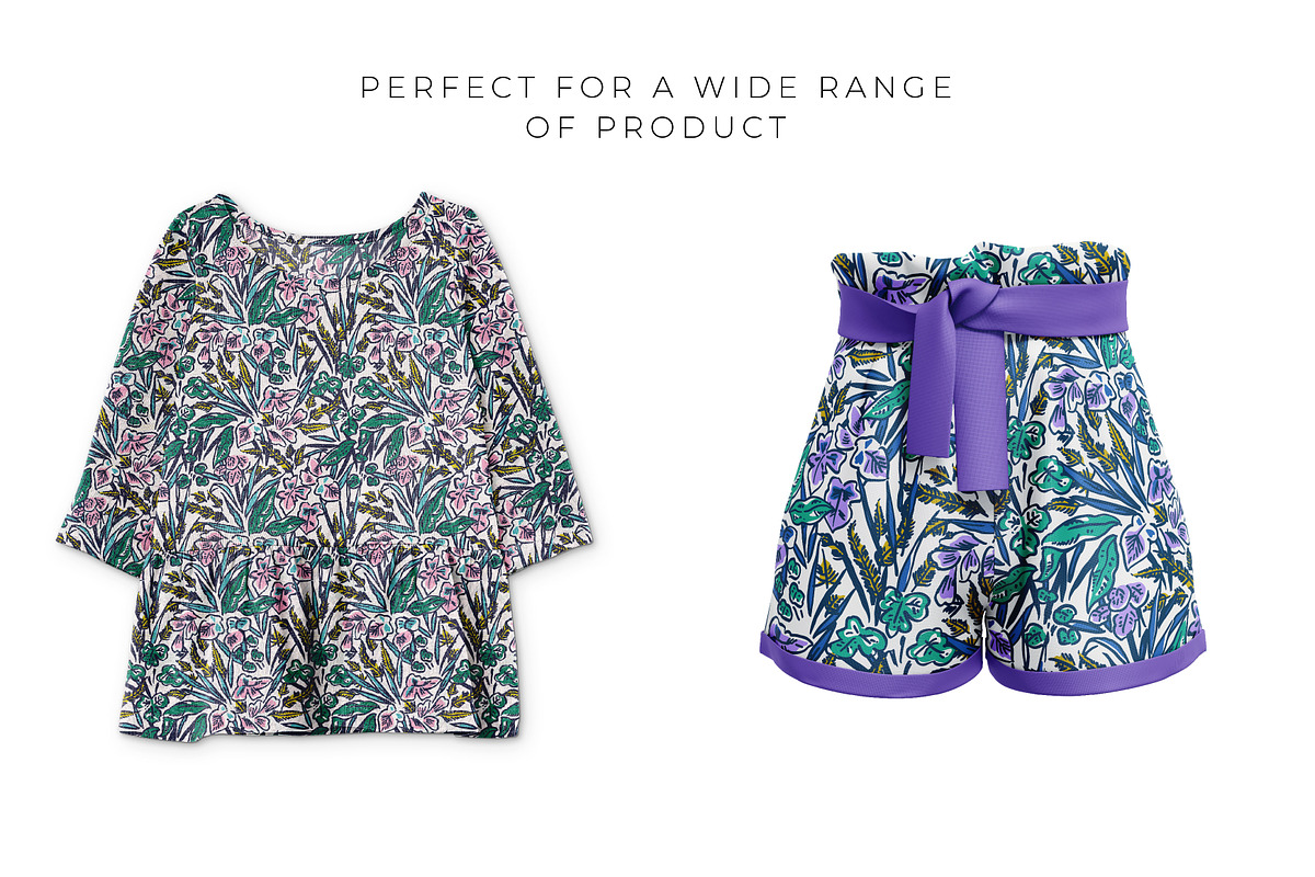 Hand-drawn Tropical Flower Patterns, a Pattern Graphic by ASTUDIO (Photo 3 of 7)