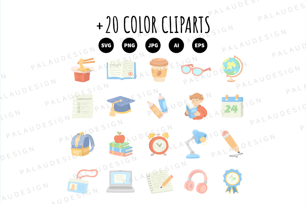 Student Education Clipart, an Education Illustration by Palau (Photo 7 of 9)