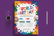 World Art Day Flyer, a Print Template by MightyDesign (Thumbnail 1 of 8)