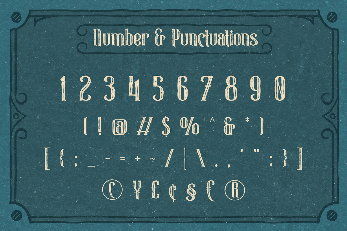 Bizartum for Vintage Logo & Branding, a Font by ilhamtaro (Photo 8 of 10)