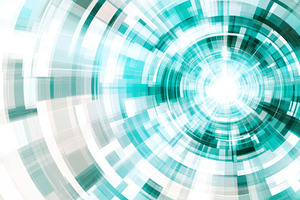 Abstract teal concentric design in minimalistic style offers fut, a Photo by Dvoevnore photos