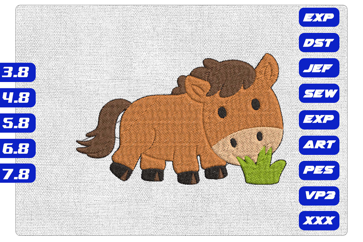Adorable Grazing Pony Machine Design, an Illustration by Purpose Ekbal (Photo 1 of 3)
