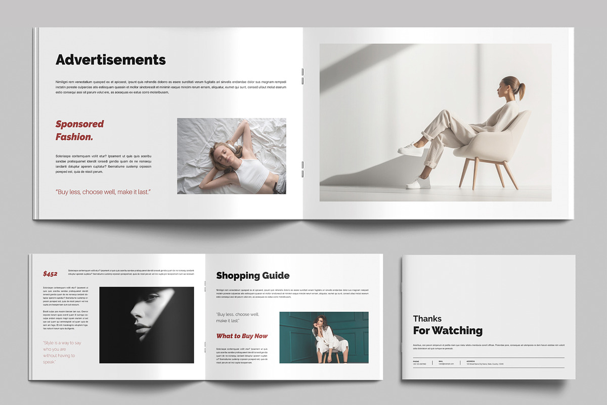 Fashion Magazine Layout Design preview 6