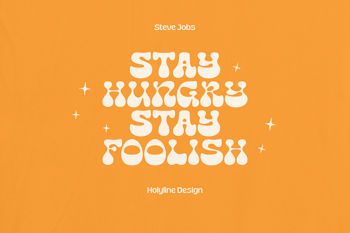 Mag Funky - Retro Groovy Font, a Sans Serif Font by Holyline Design (Photo 6 of 13)