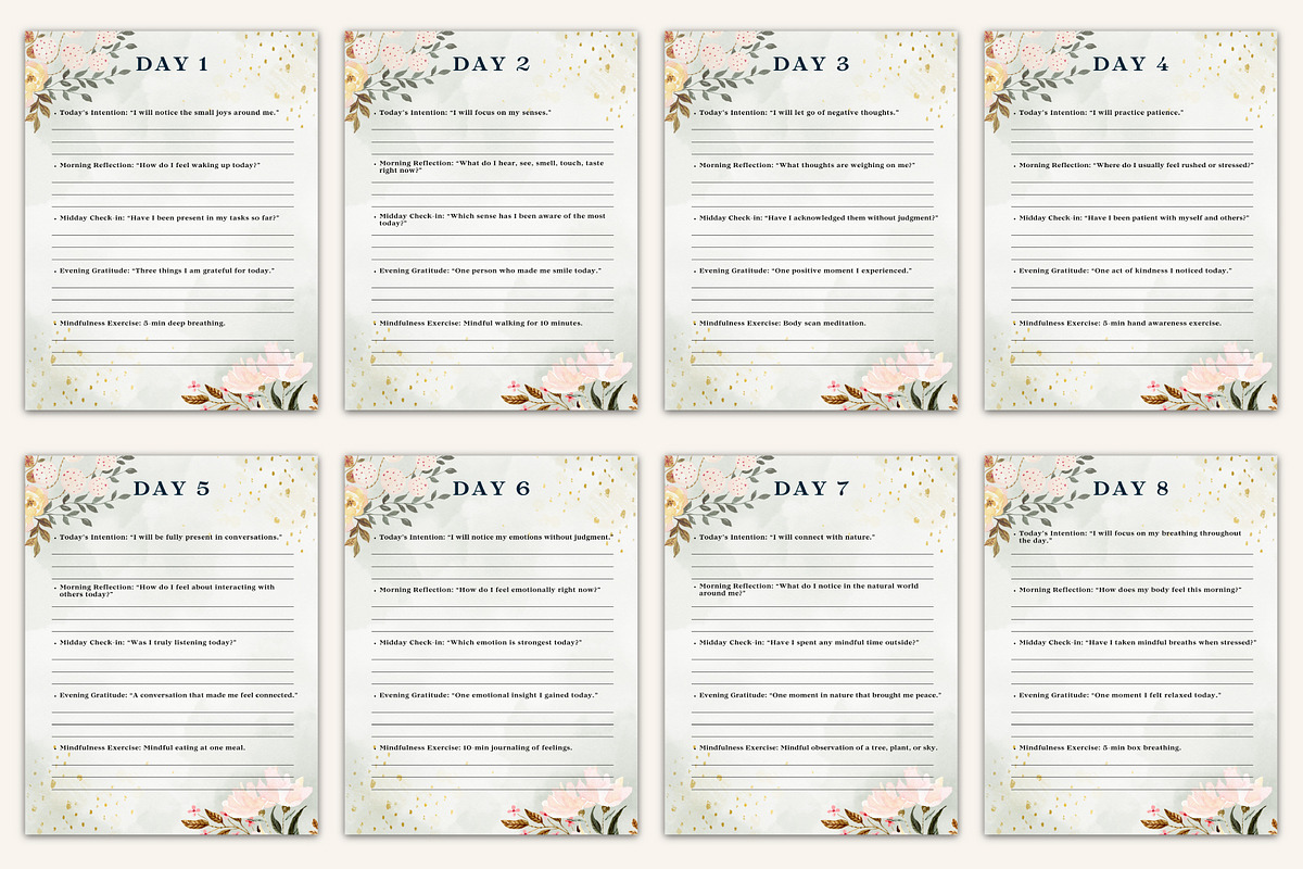 The 30-Day Mindfulness Journal preview 8